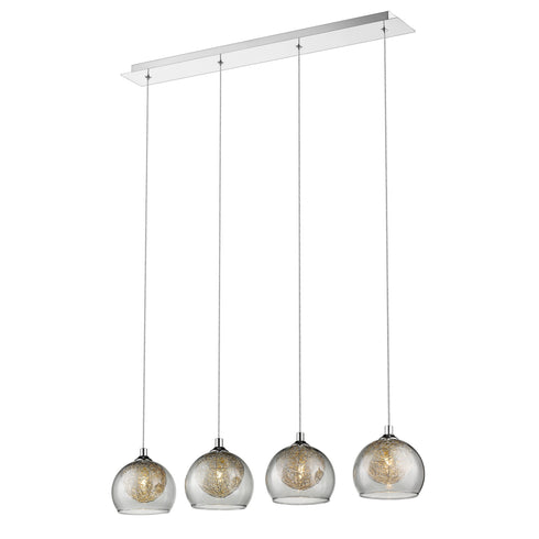 Decorative Luminaire In Chrome And Smoked Grey LL00074